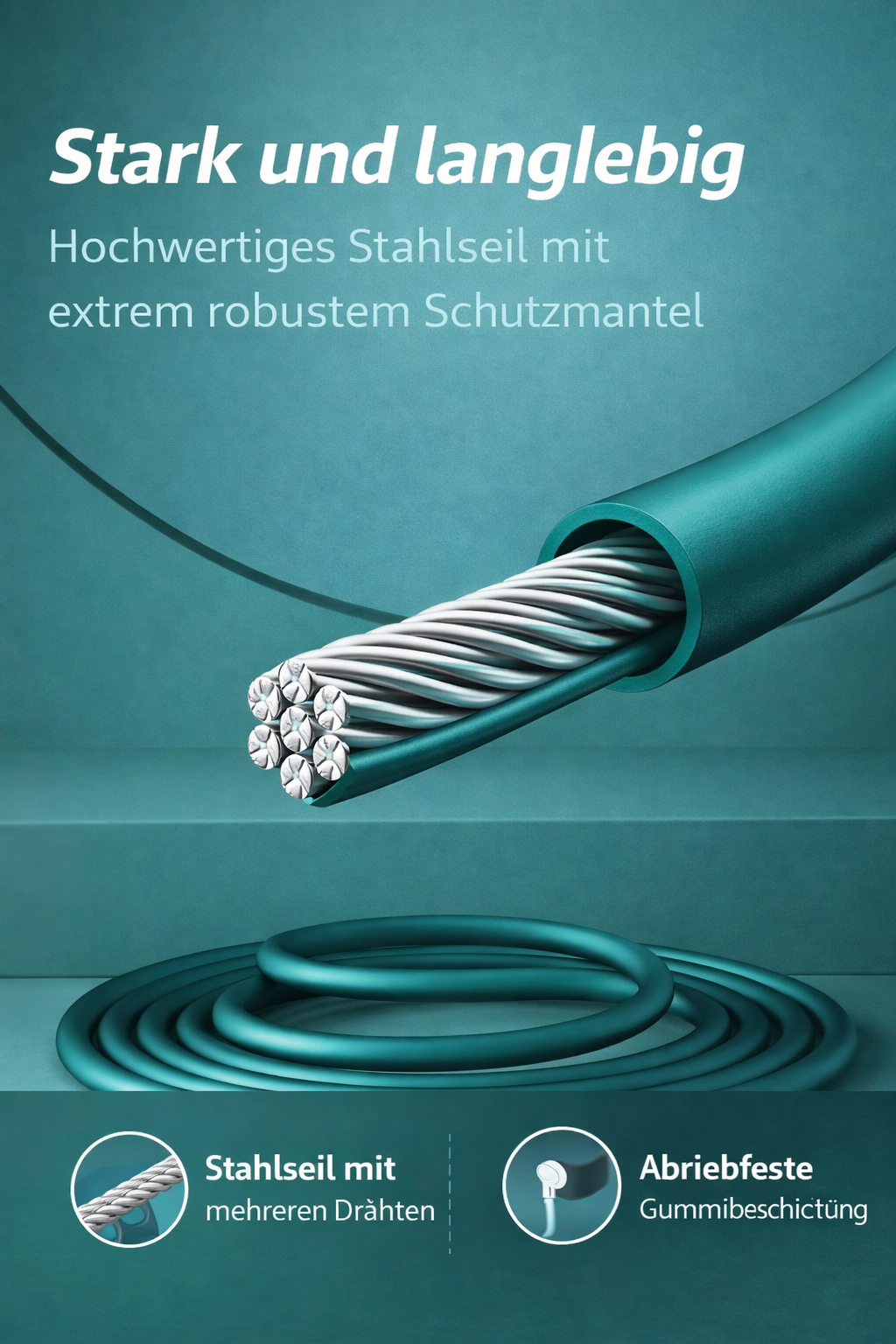 Digitales Springseil mit Zähler – Verstellbares Fitness-Springseil mit LCD-Display für Cardio & Fettverbrennung