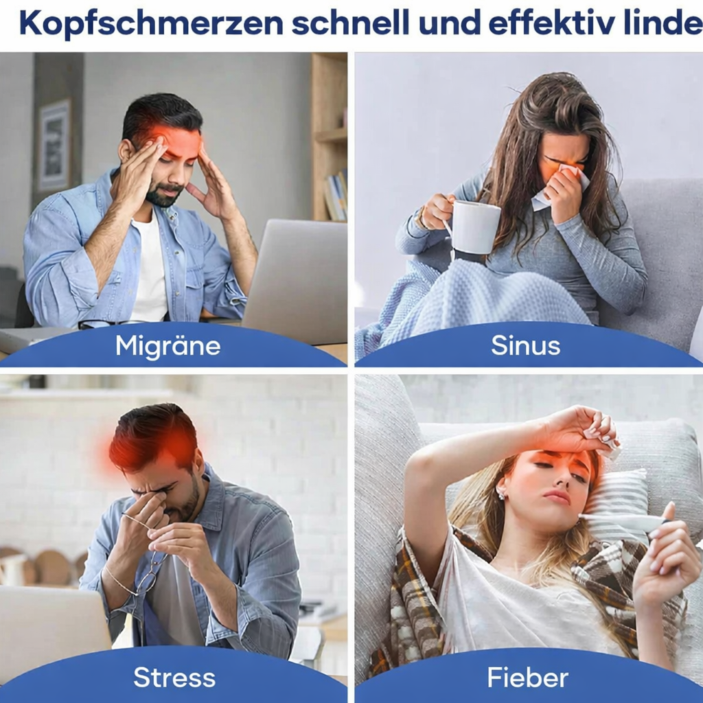 Gel-Kälte- & Wärmekappe gegen Kopfschmerzen & Migräne – 2-in-1 Therapie