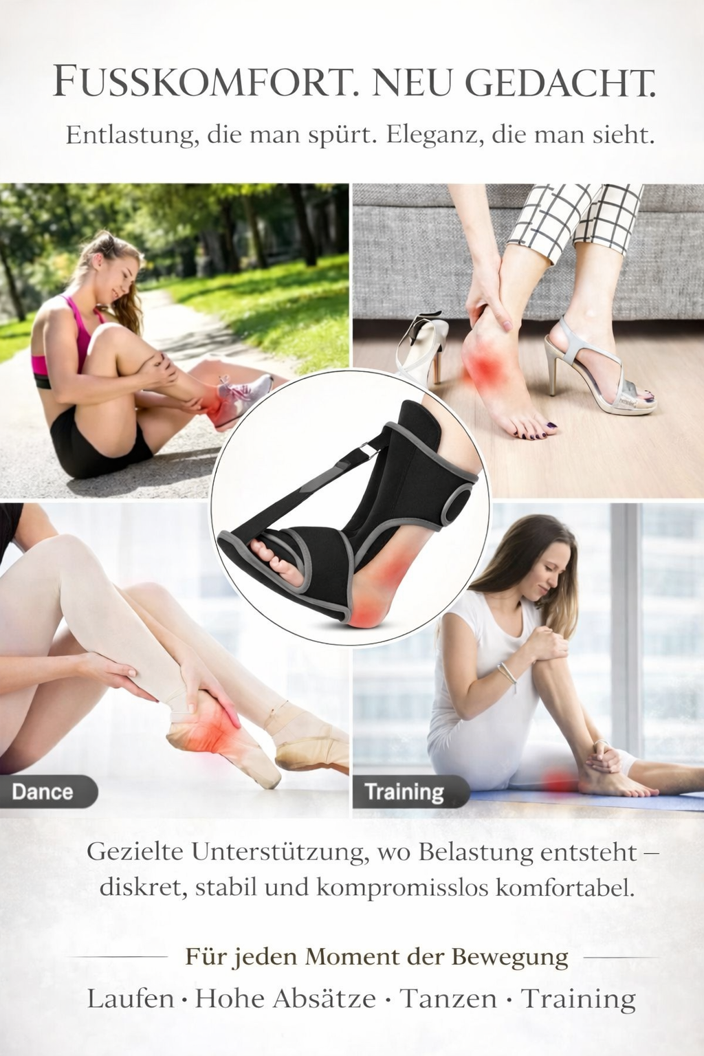 Plantarfasziitis Nacht-Schiene – Verstellbare Fußorthese zur Schmerzlinderung & Regeneration