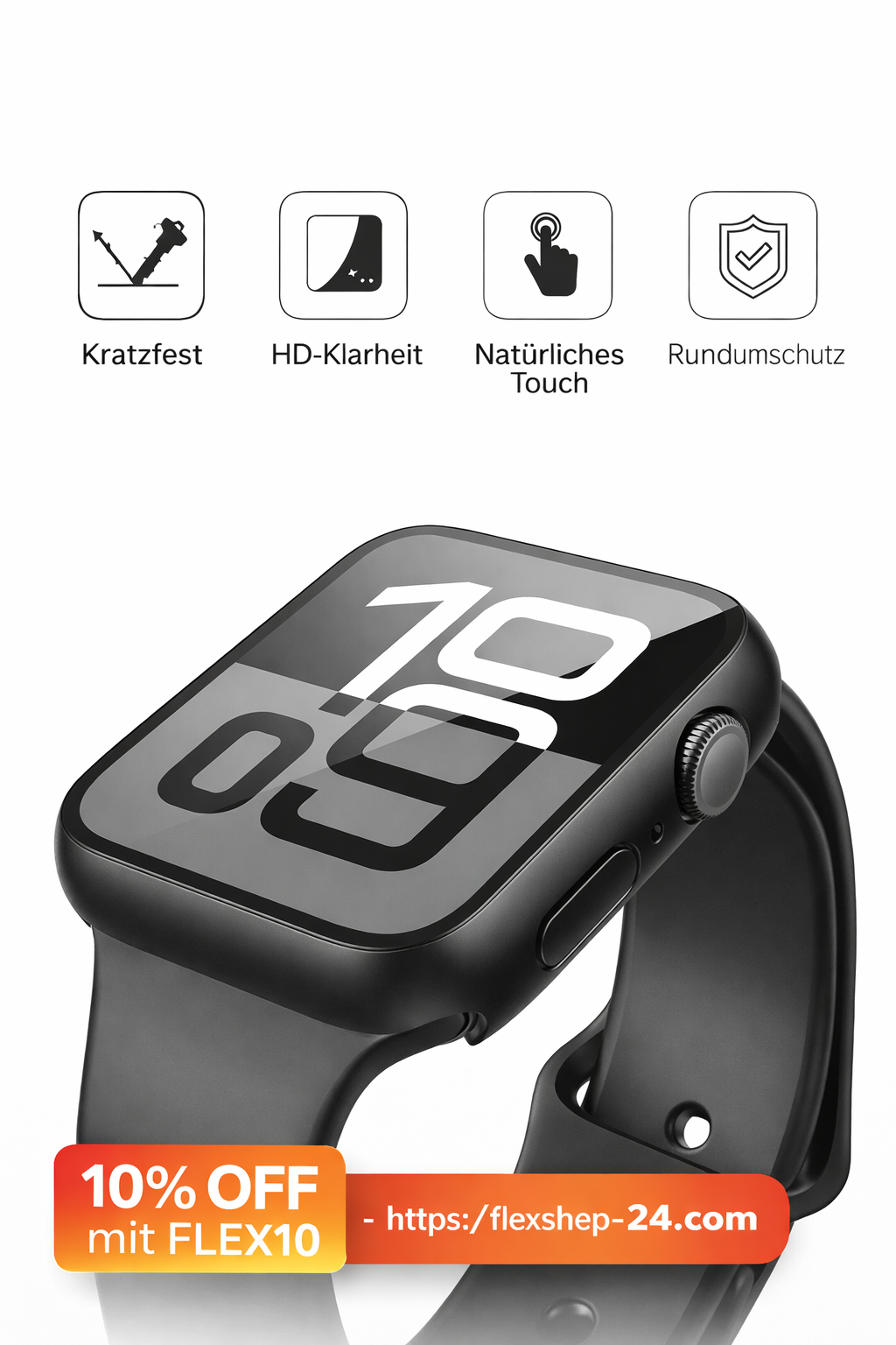 Apple Watch Displayschutz aus Panzerglas – Kratzfest & Transparent
