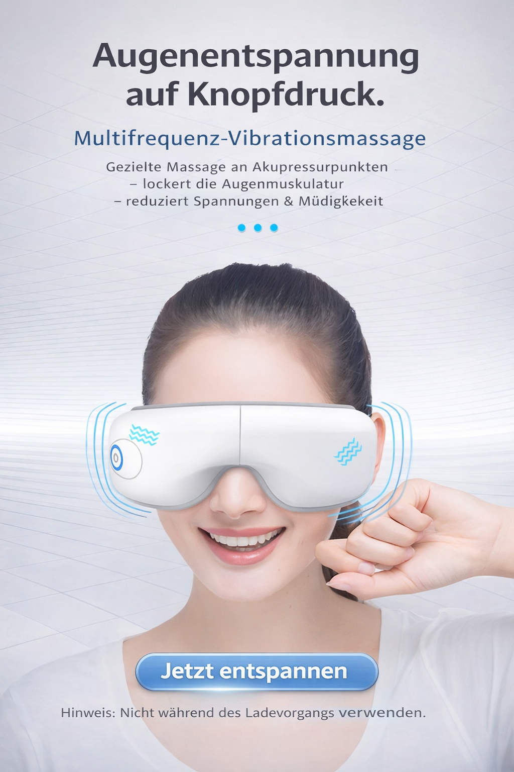 Augenmassage-Maske mit Wärme & Bluetooth