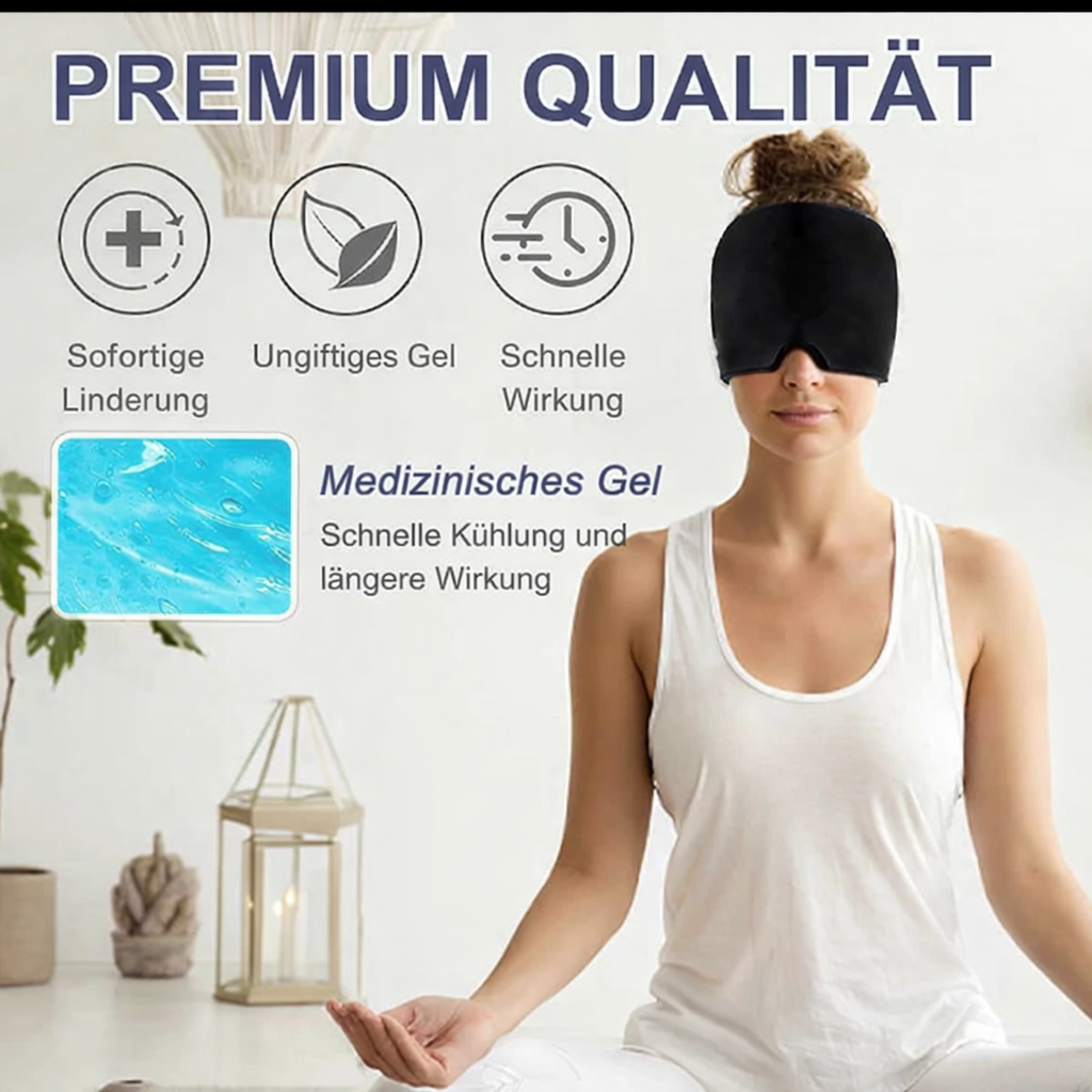 Gel-Kälte- & Wärmekappe gegen Kopfschmerzen & Migräne – 2-in-1 Therapie