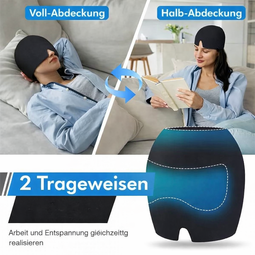 Gel-Kälte- & Wärmekappe gegen Kopfschmerzen & Migräne – 2-in-1 Therapie