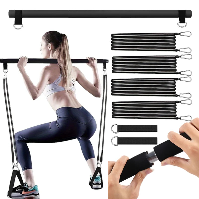 Resistance Pilates Bar Set – Tragbares Home-Gym für Ganzkörpertraining