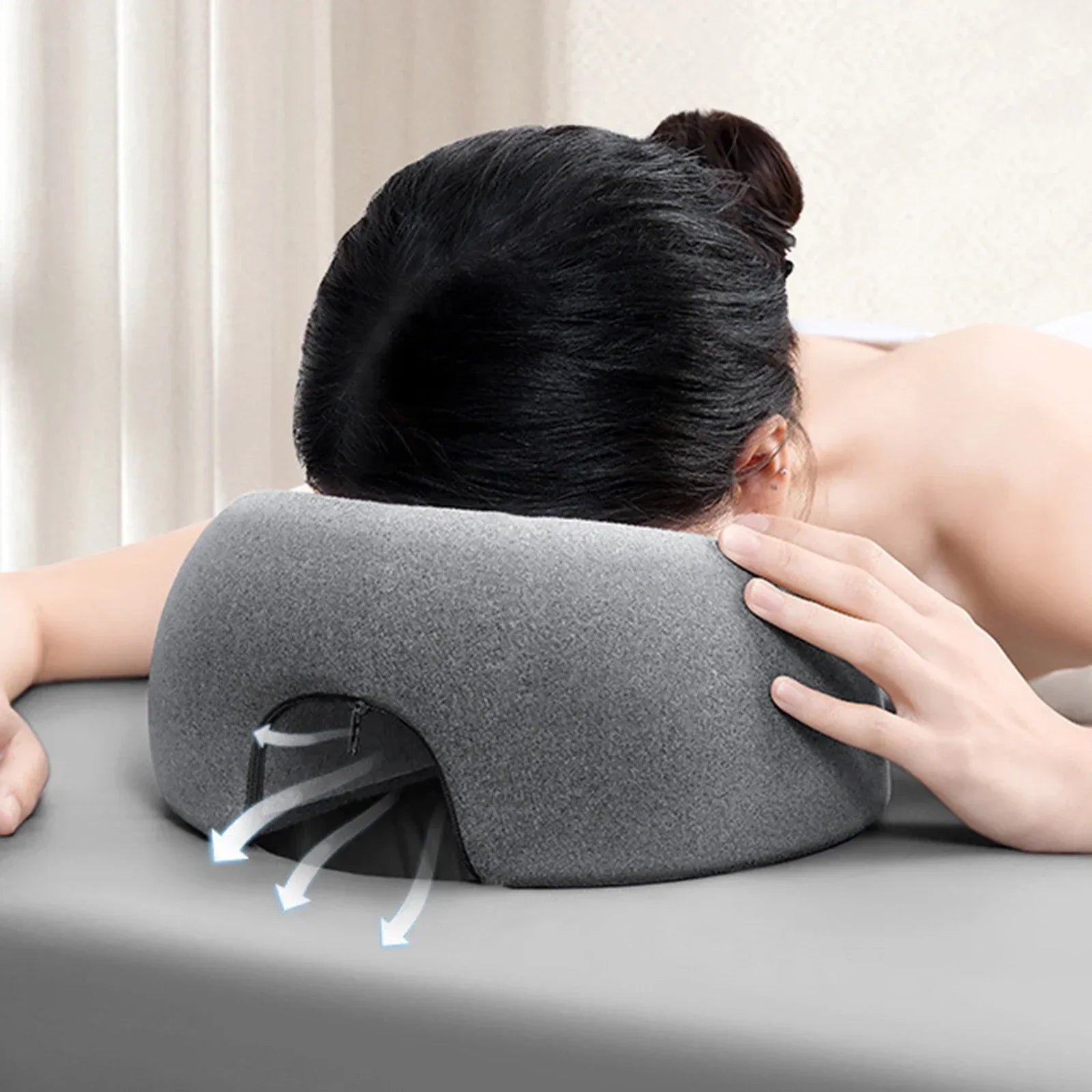 Ergonomisches Face-Down-Kissen – Memory-Schaum Nacken- & Ruhepolster für Büro, Reisen & Zuhause