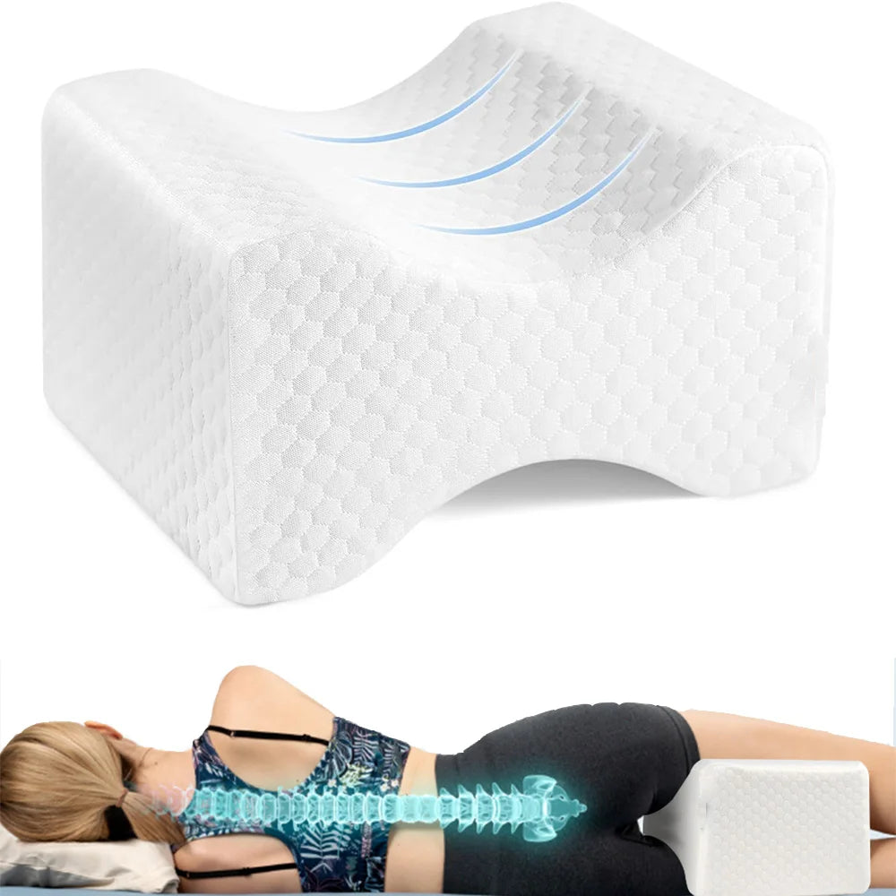 Ergonomisches Memory-Foam Kniekissen – Entlastung für Beine, Hüfte & Rücken